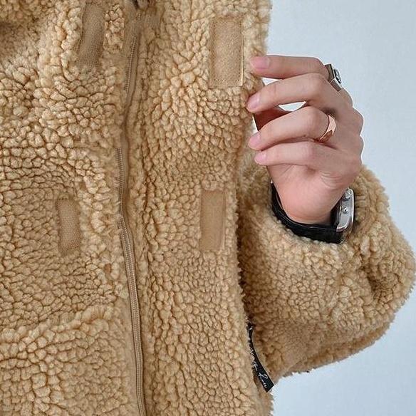 Cozy Fleece Jacket Trendy Warm Outerwear