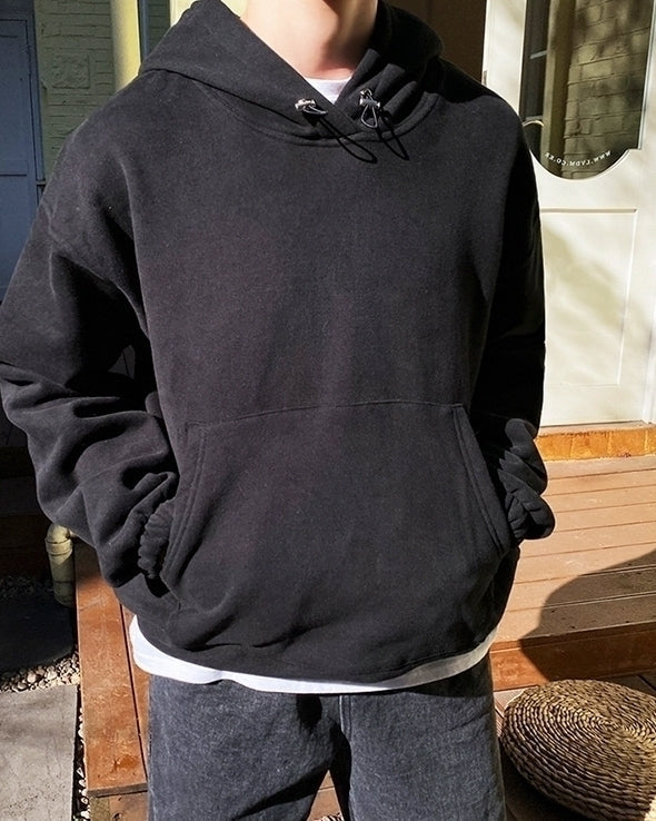 Cozy Fleece Lined Hoodie Casual Oversized Pullover