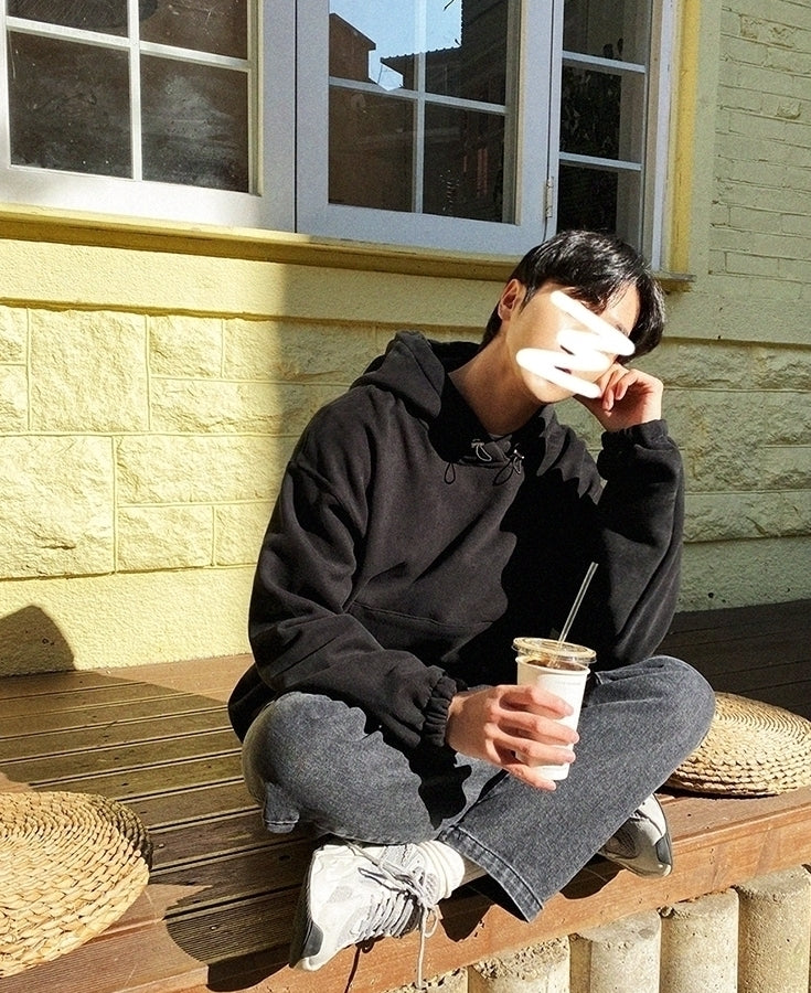 Cozy Fleece Lined Hoodie Casual Oversized Pullover