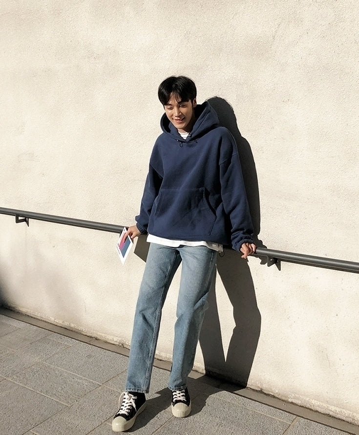 Cozy Fleece Lined Hoodie Casual Oversized Pullover