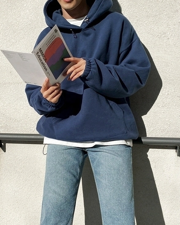 Cozy Fleece Lined Hoodie Casual Oversized Pullover