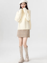 Cozy High Neck Knit Sweater For Layering