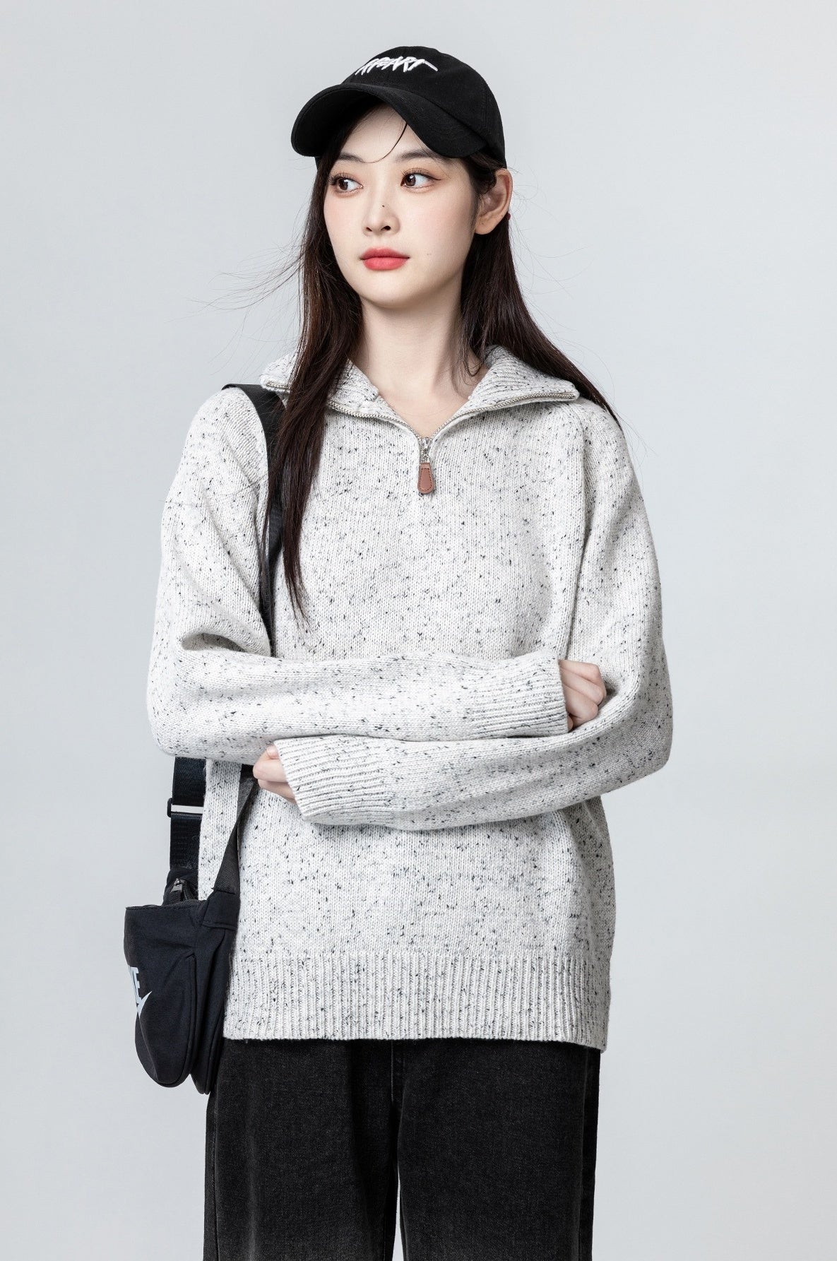 Cozy High Neck Knit Sweater