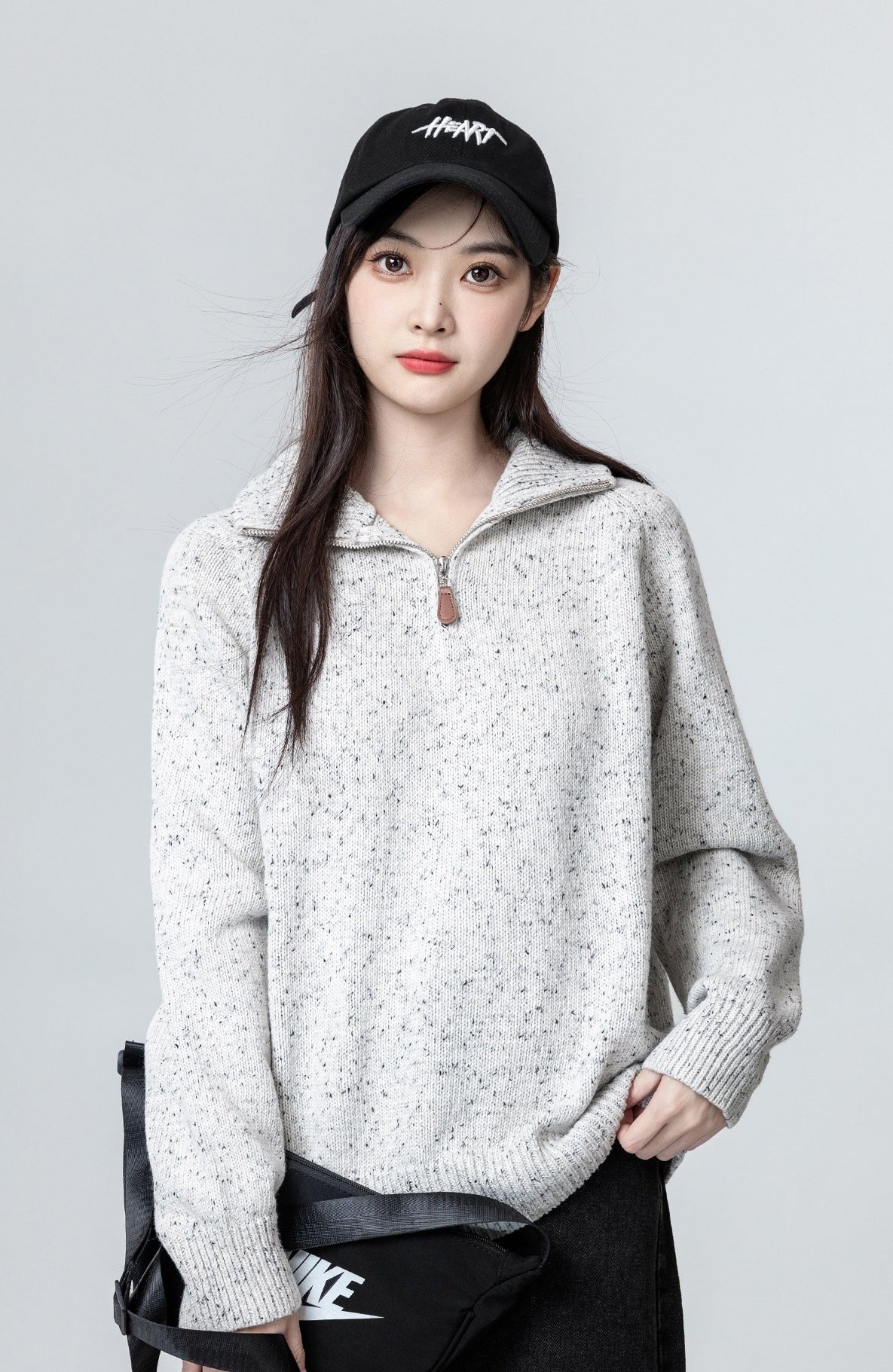Cozy High Neck Knit Sweater
