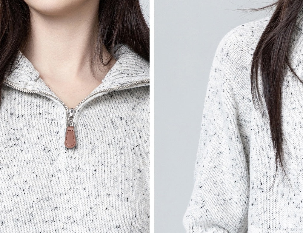 Cozy High Neck Knit Sweater