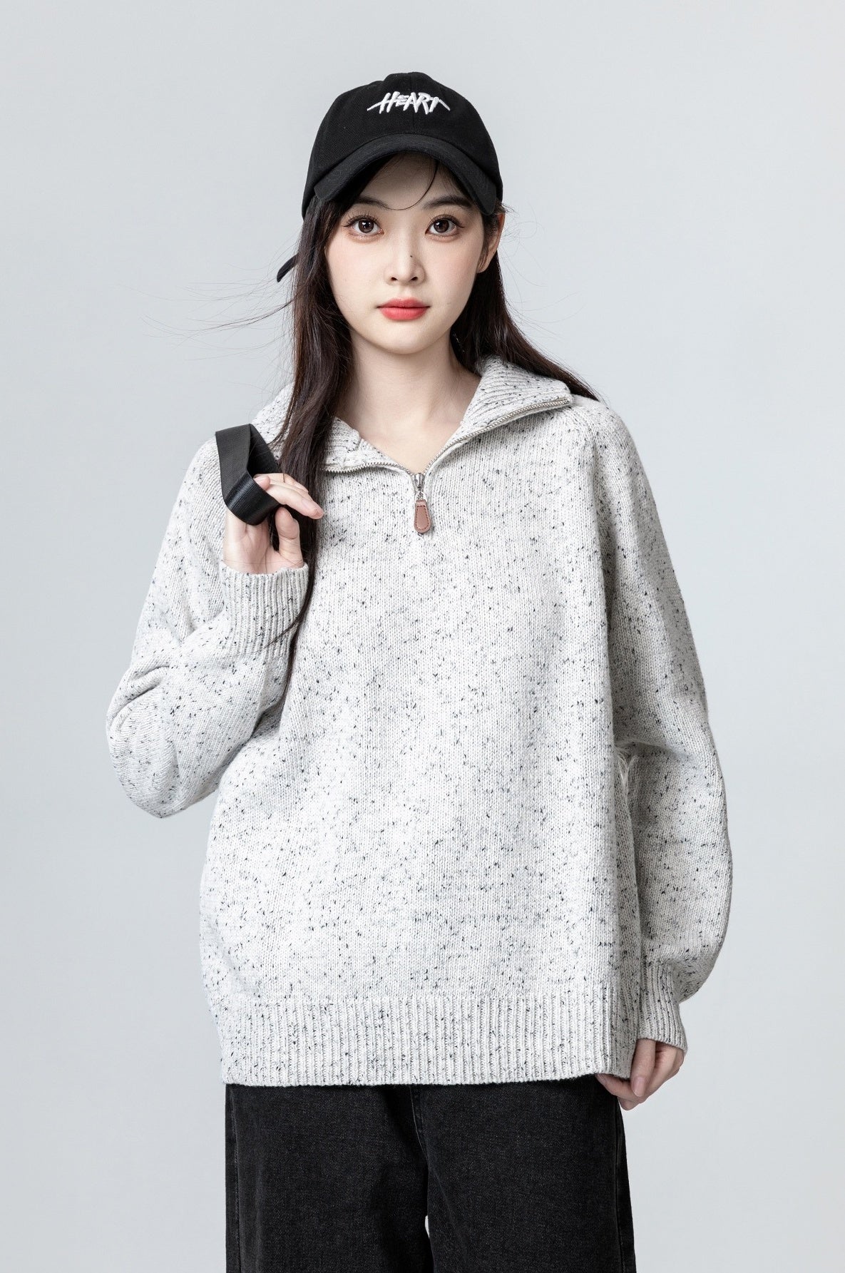 Cozy High Neck Knit Sweater