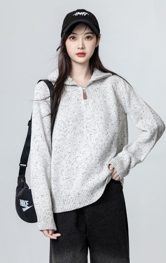 Cozy High Neck Knit Sweater