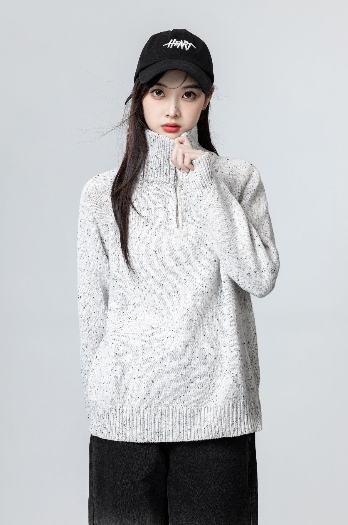 Cozy High Neck Knit Sweater