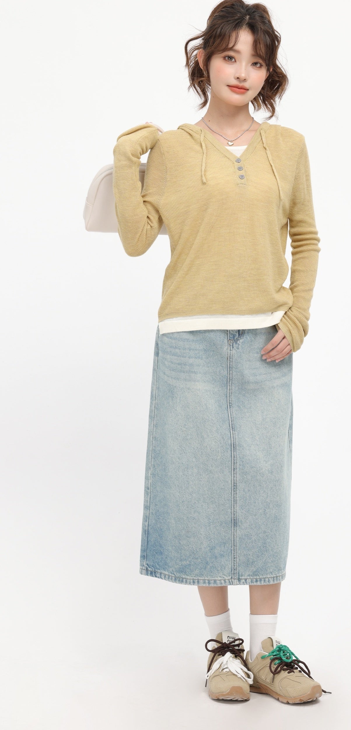 Yellow Casual Autumn Shirt Hoodie