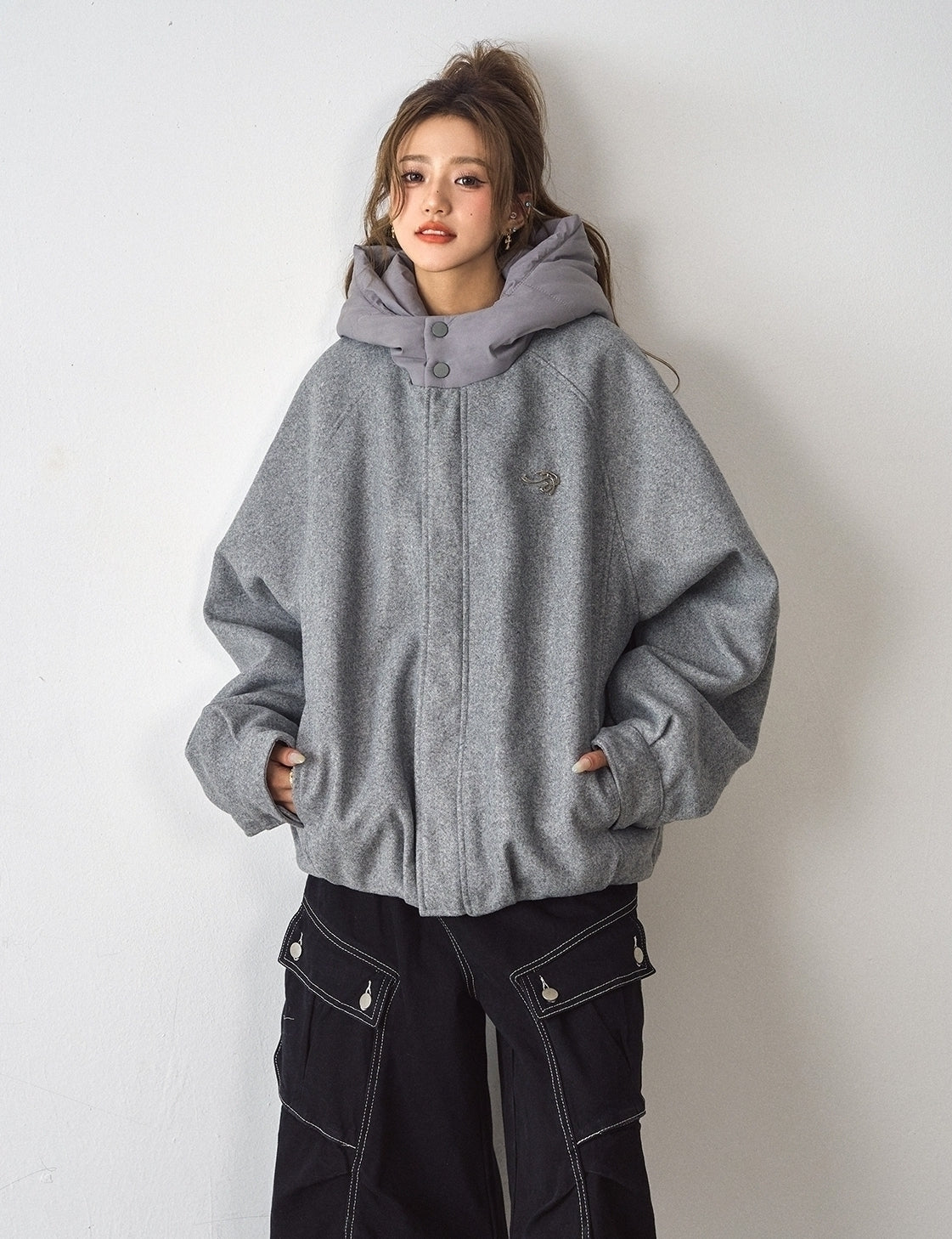 Cozy Hooded Blend Quilted Jacket