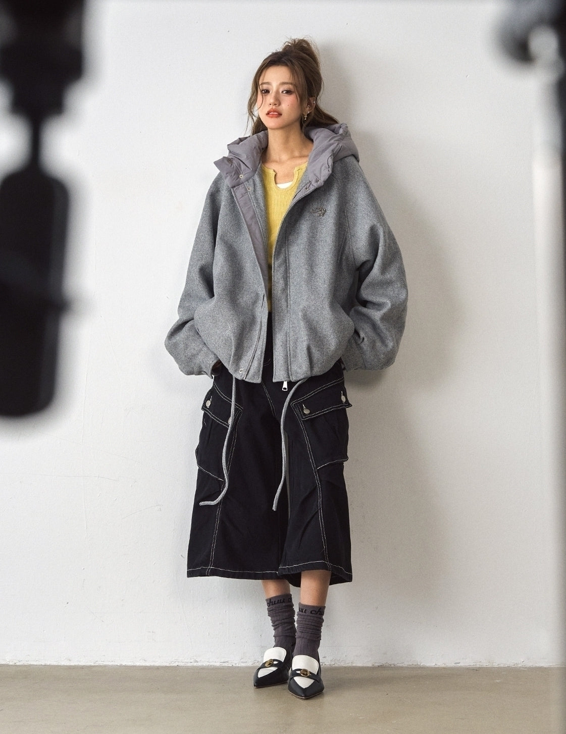 Cozy Hooded Blend Quilted Jacket