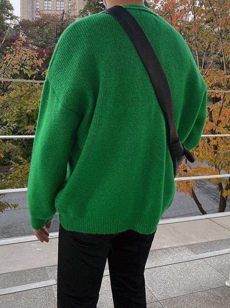 Cozy Knit Cardigan Sweater Casual Trendy Style