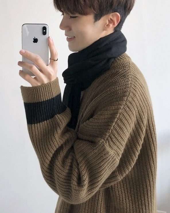 Cozy Knit Crewneck Sweater Relaxed Fit
