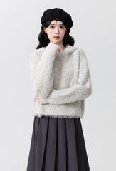 Cozy Knit Fleece Hoodie Sweater