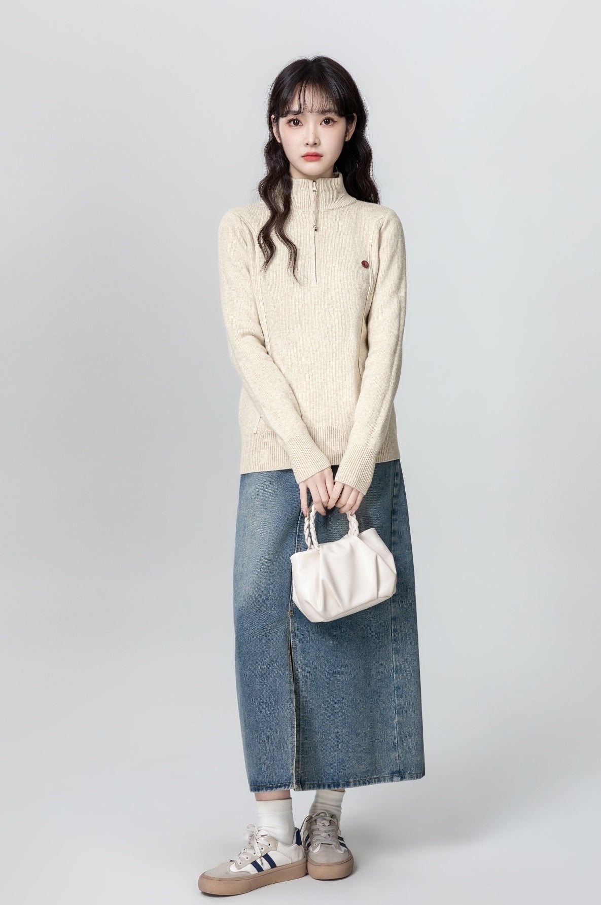 Cozy Knit Halfzip Sweater
