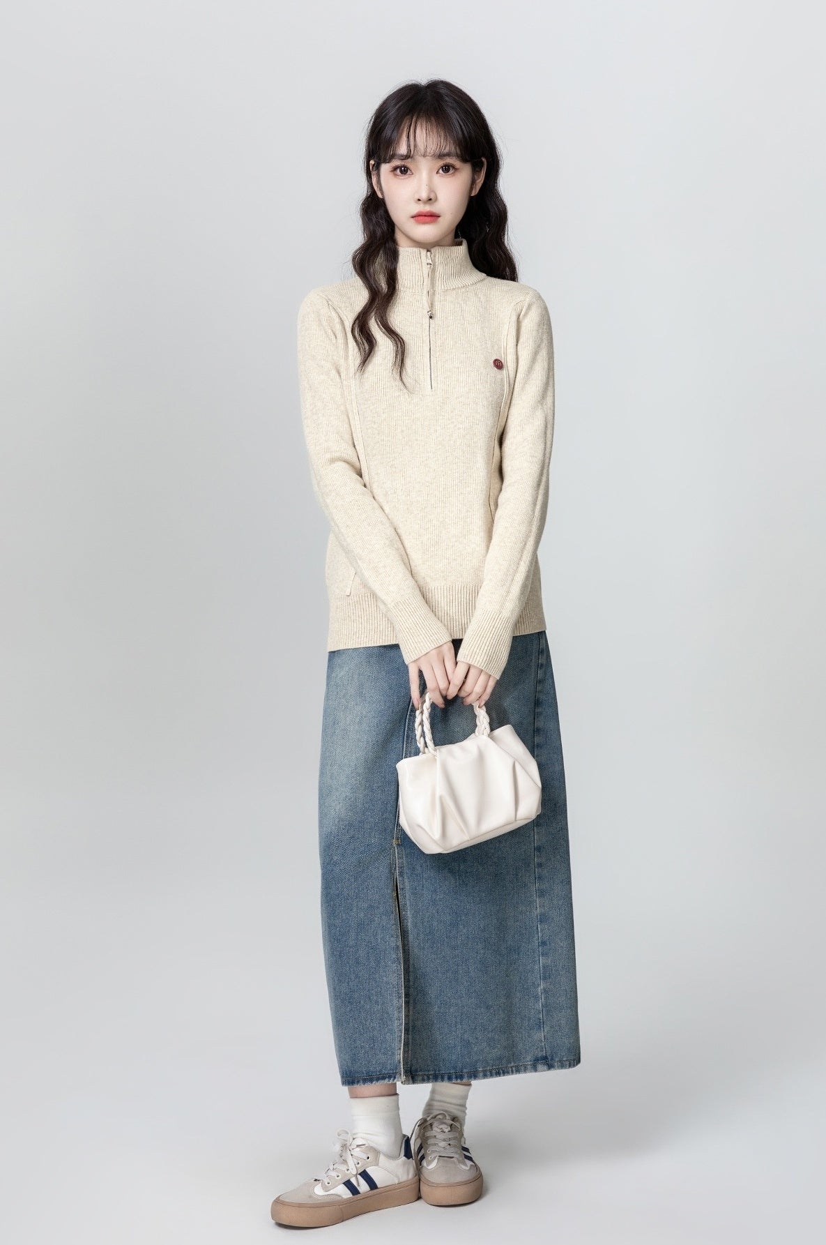 Cozy Knit Halfzip Sweater