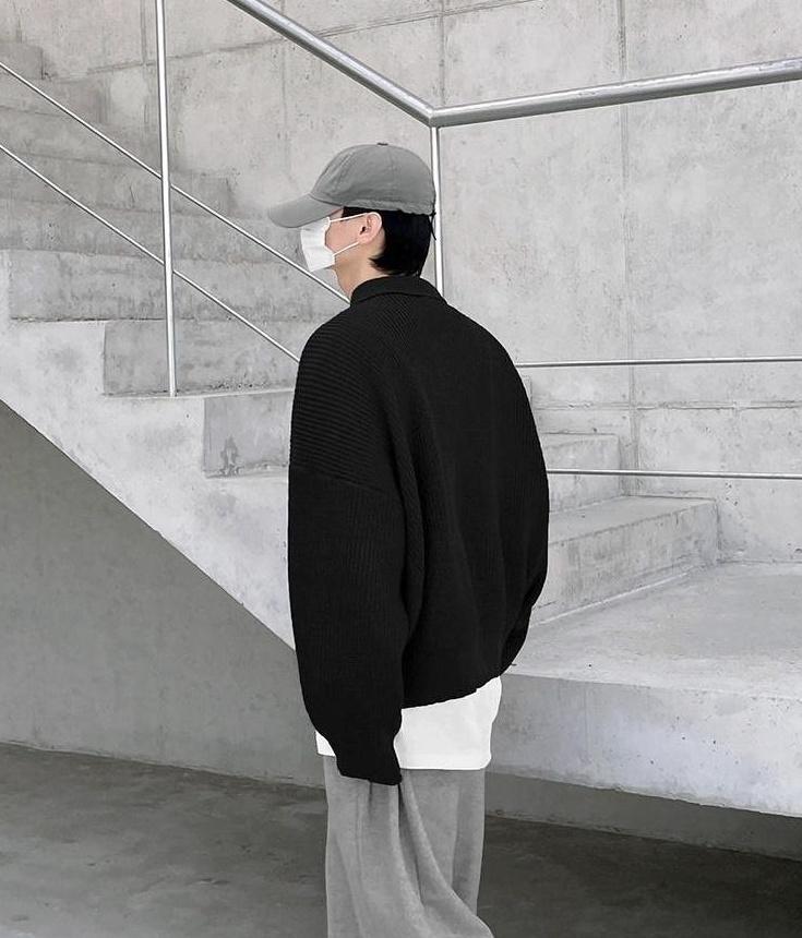 Cozy Knit Polo Sweater