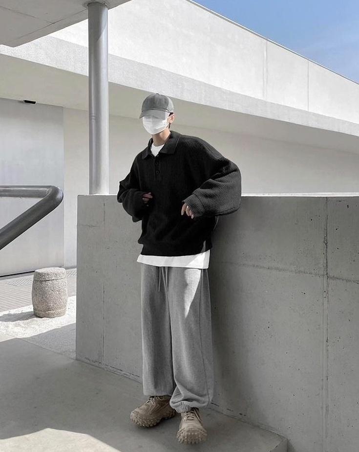Cozy Knit Polo Sweater