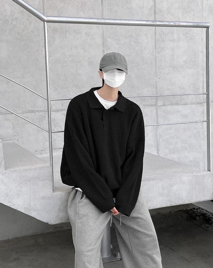 Cozy Knit Polo Sweater