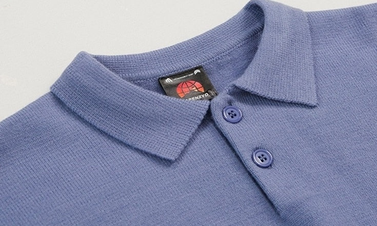 Cozy Knit Polo Sweater