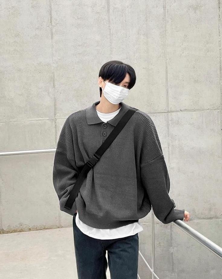Cozy Knit Polo Sweater