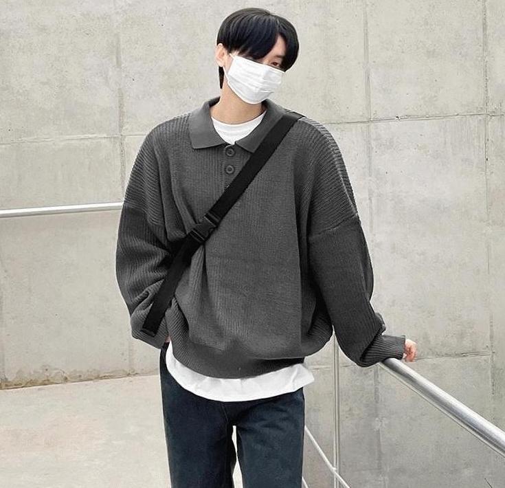 Cozy Knit Polo Sweater