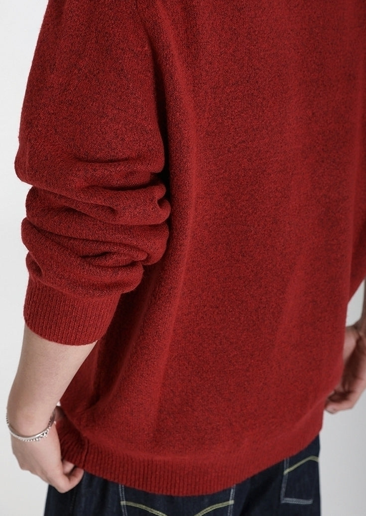Cozy Knit Pullover Sweater Casual Letter Design