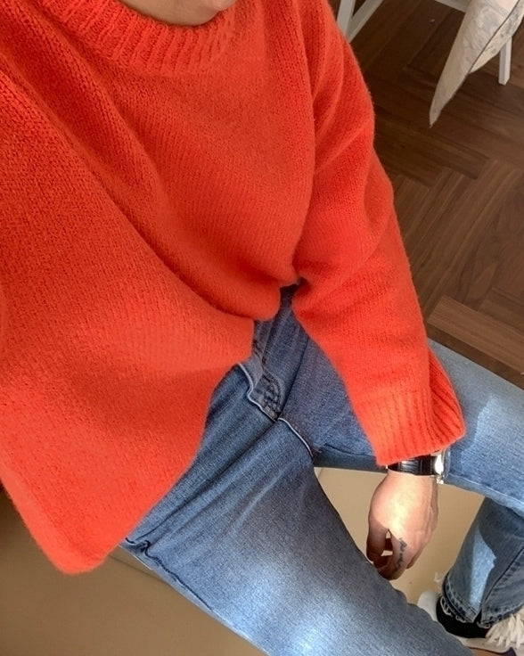 Cozy Knit Sweater Casual Loose Fit Pullover