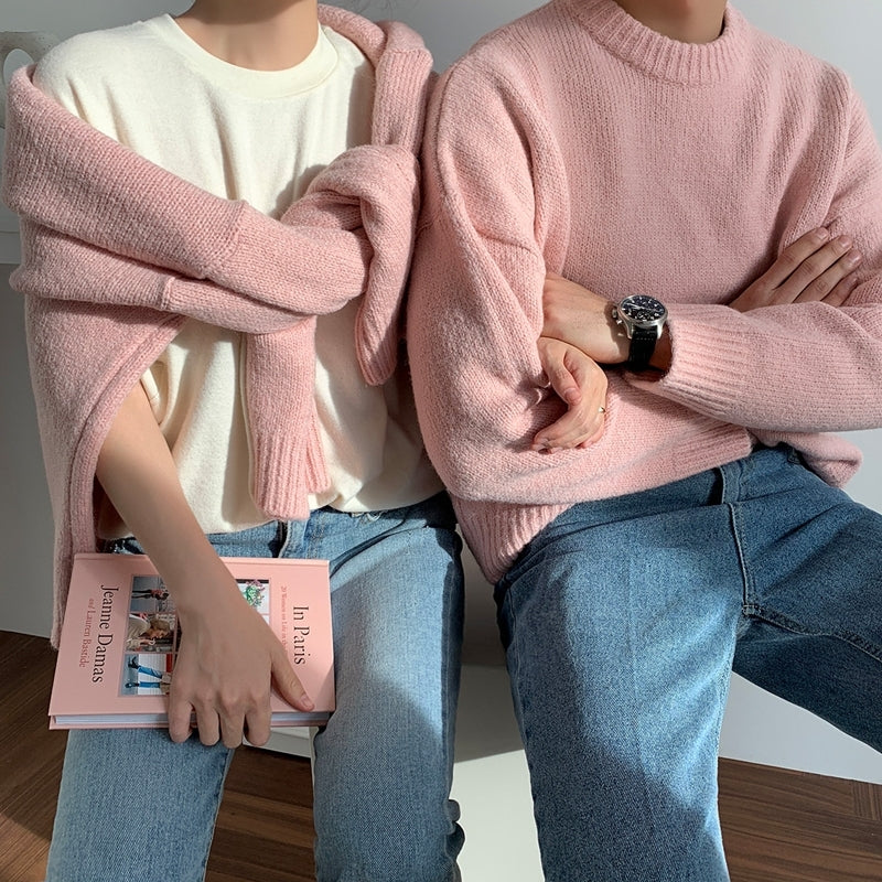 Cozy Knit Sweater Casual Loose Fit Pullover