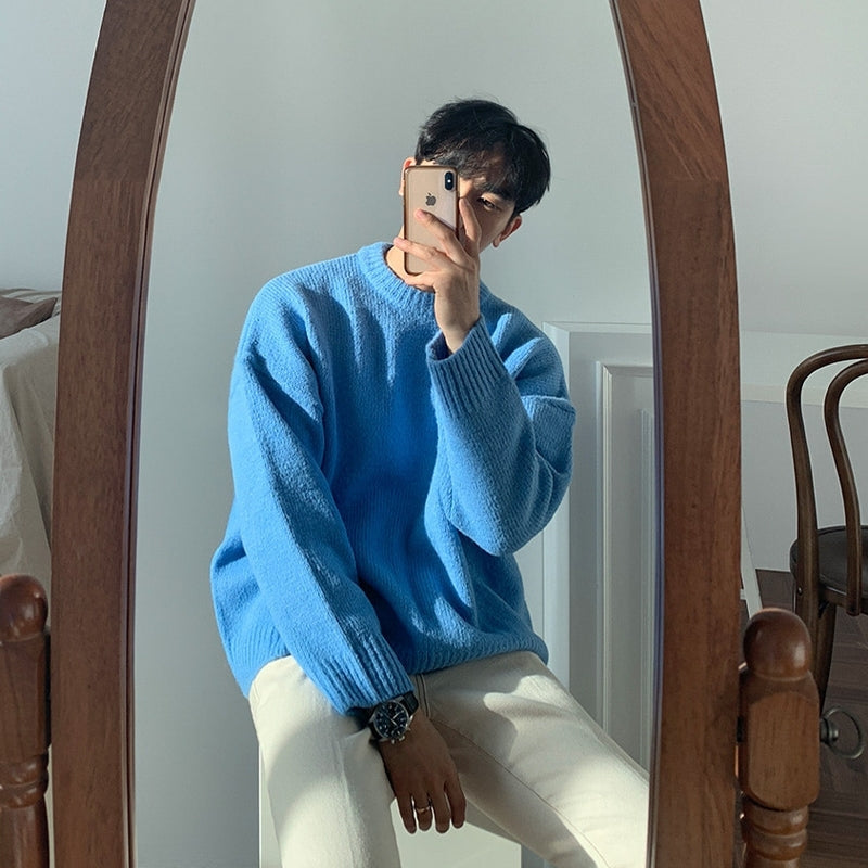 Cozy Knit Sweater Casual Loose Fit Pullover