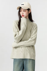 Cozy Knit Braided Sweater