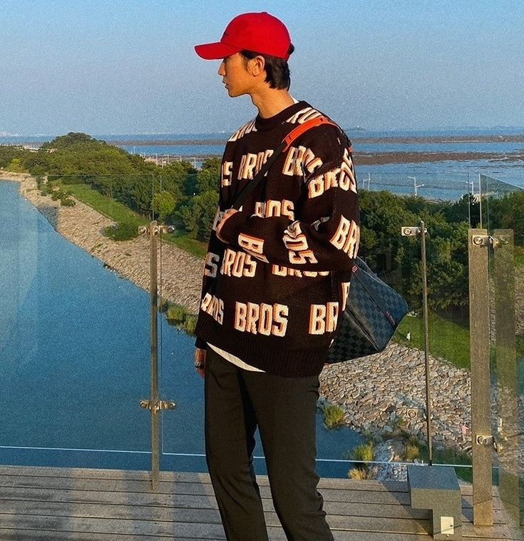Cozy Knit Sweater Trendy Loose Fit