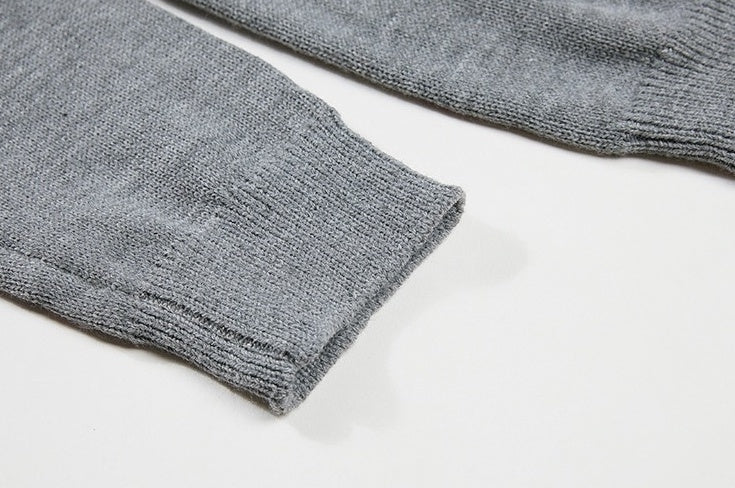 Cozy Knit Sweater With Classic Collar