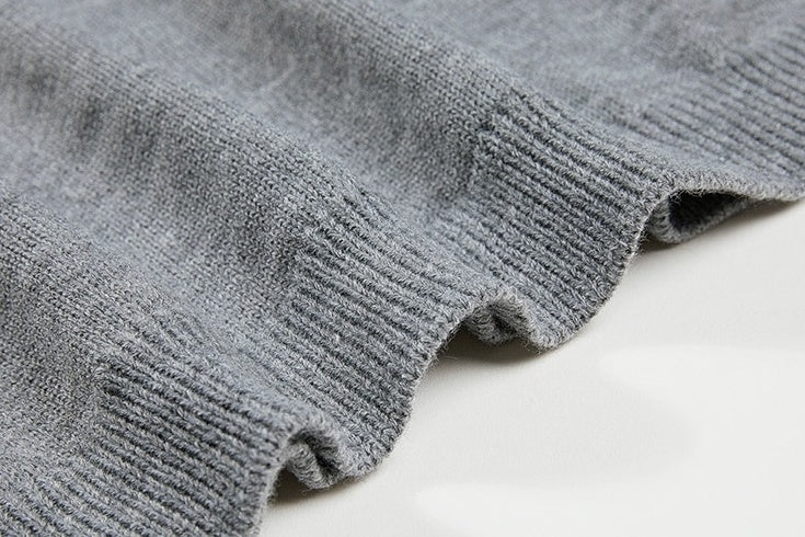 Cozy Knit Sweater With Classic Collar