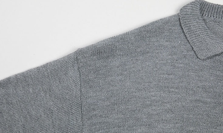 Cozy Knit Sweater With Classic Collar