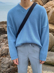 Cozy Knit Vneck Sweater