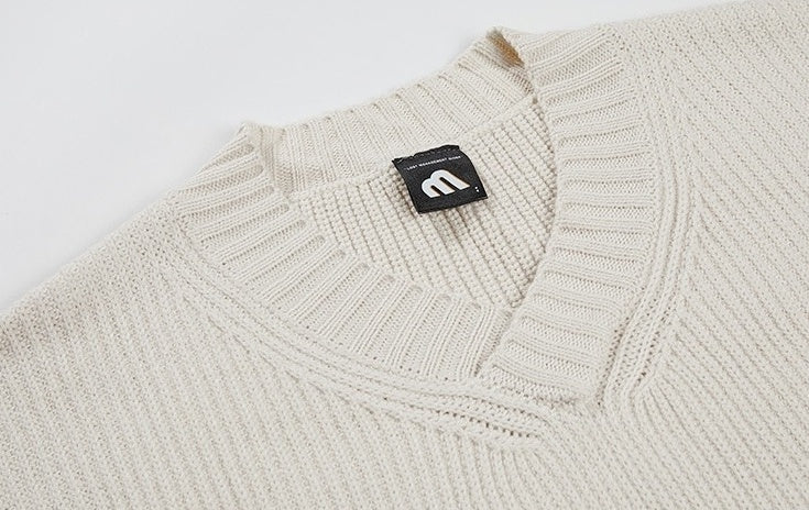 Cozy Knit Vneck Sweater
