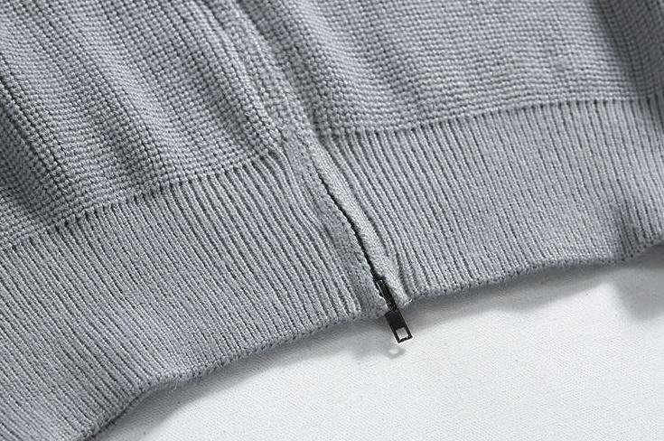 Cozy Knit Zipper Cardigan Sweater