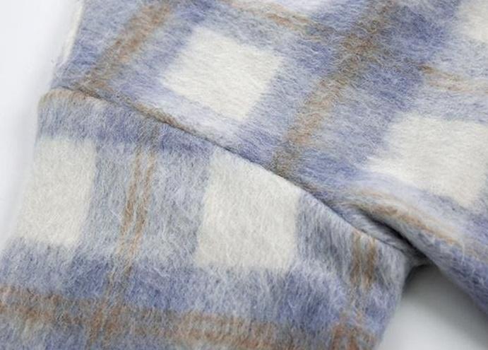 Cozy Plaid Fleece Sweatshirt