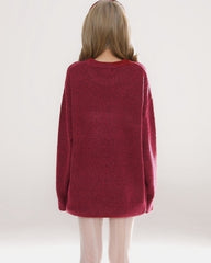 Cozy Red Knit Sweater Winter Collection