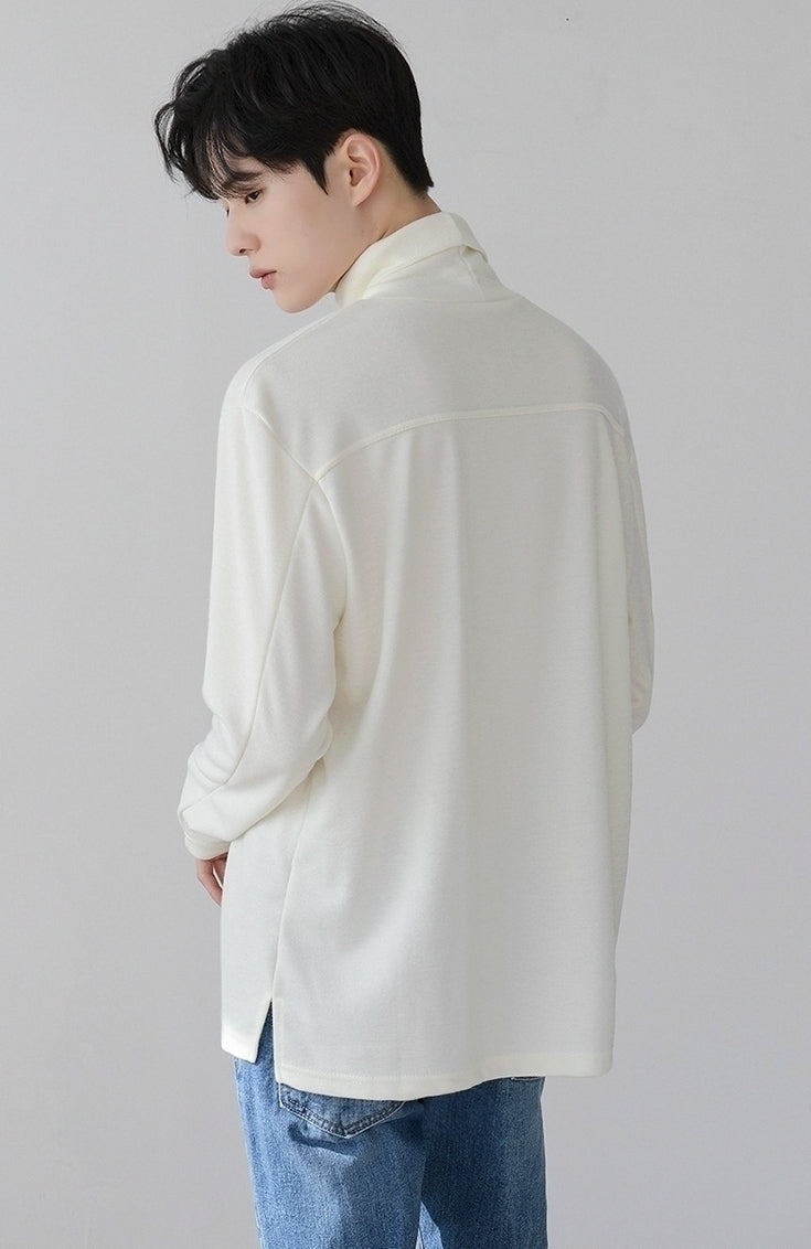 Cozy Turtleneck Long Sleeve Casual Top