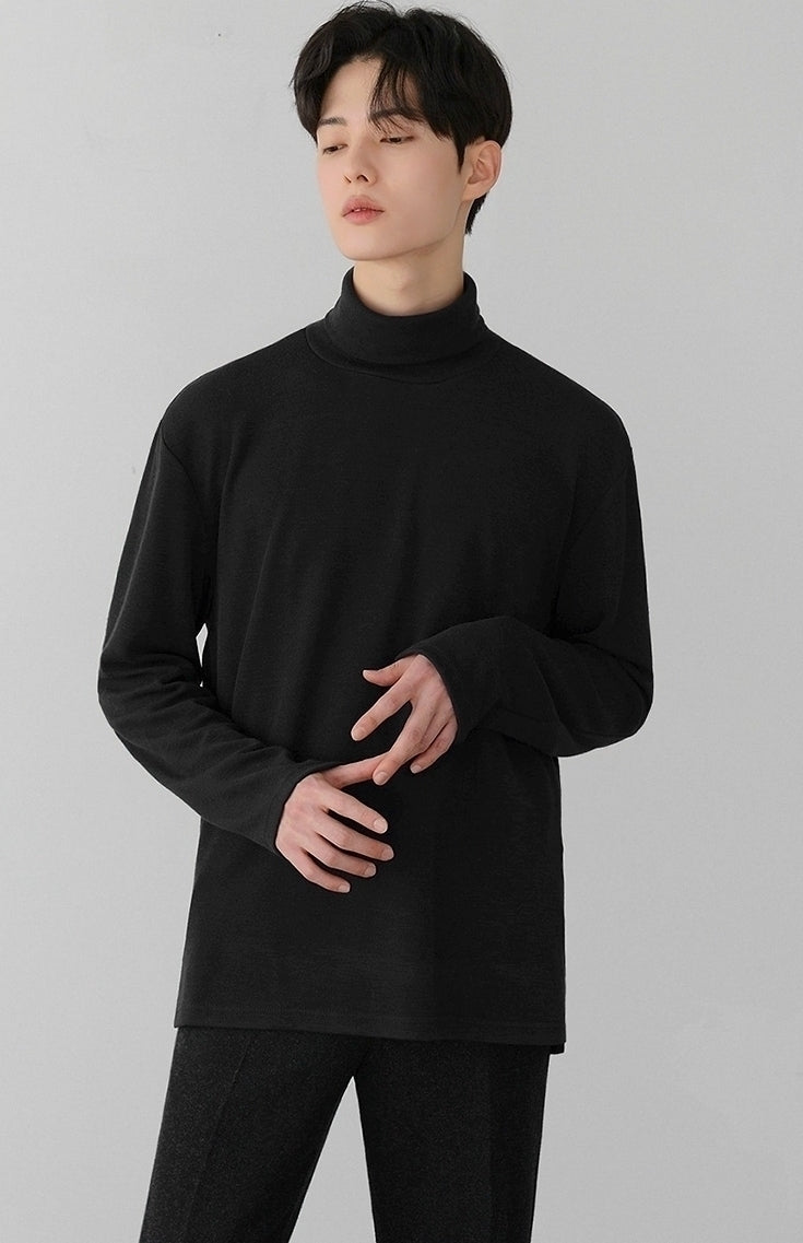 Cozy Turtleneck Long Sleeve Casual Top