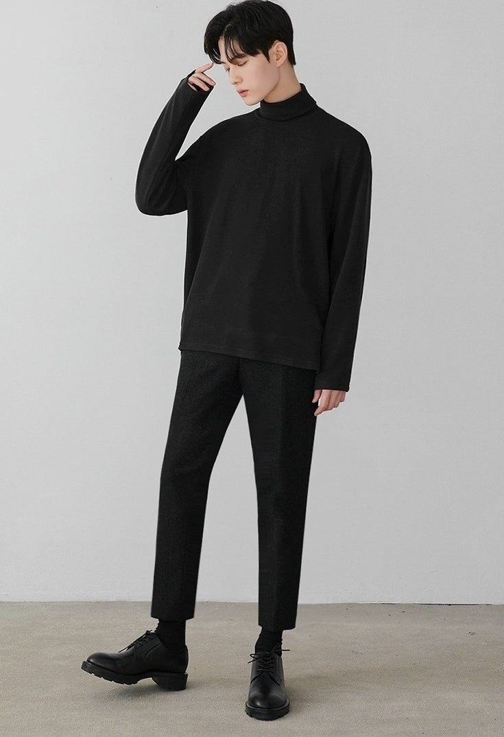 Cozy Turtleneck Long Sleeve Casual Top