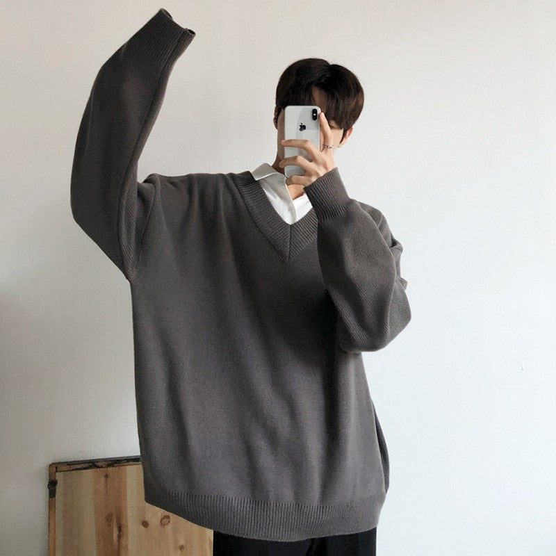 Cozy Vneck Knit Sweater