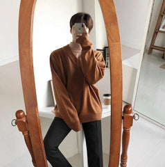 Cozy Vneck Knit Sweater