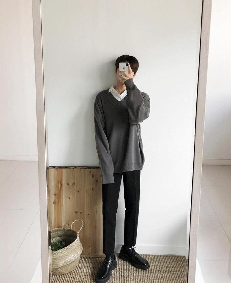 Cozy Vneck Knit Sweater