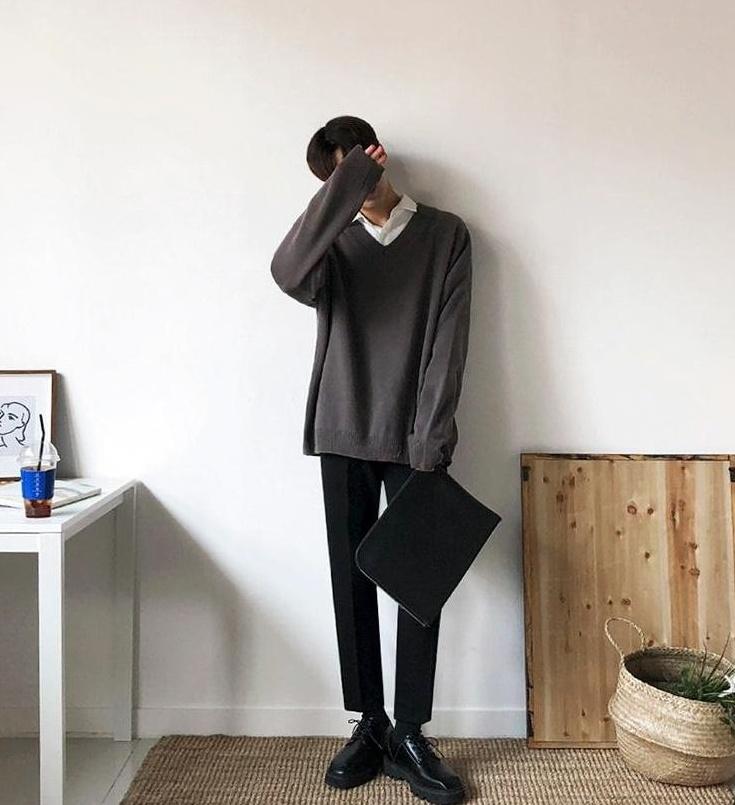 Cozy Vneck Knit Sweater