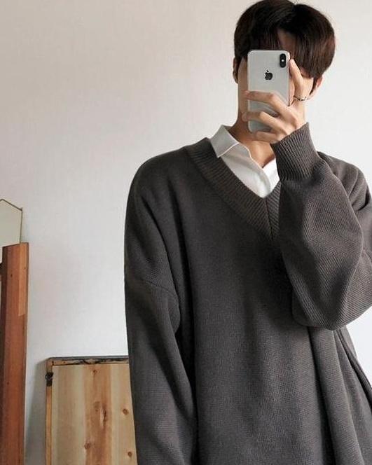 Cozy Vneck Knit Sweater