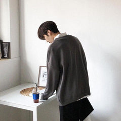 Cozy Vneck Knit Sweater