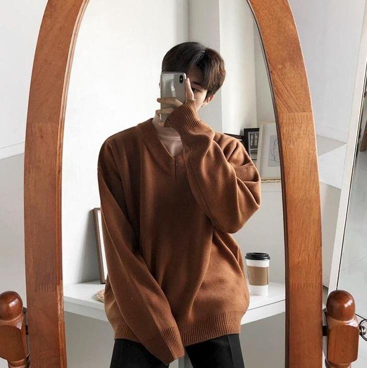 Cozy Vneck Knit Sweater